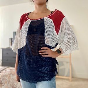 FREE PEOPLE crochet tunic